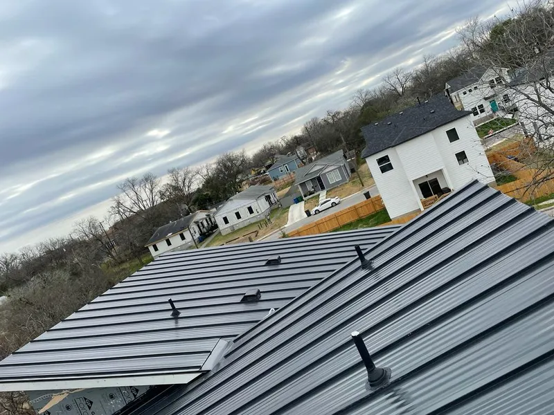 Standing seam metal roof panels with vents for Skylight Repair in Bernalillo